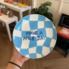 Assiette à dessert céramique Have a nice day