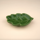 Coupelle céramique motif feuille