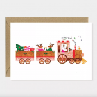 Carte Postale Noël - Train de Noël