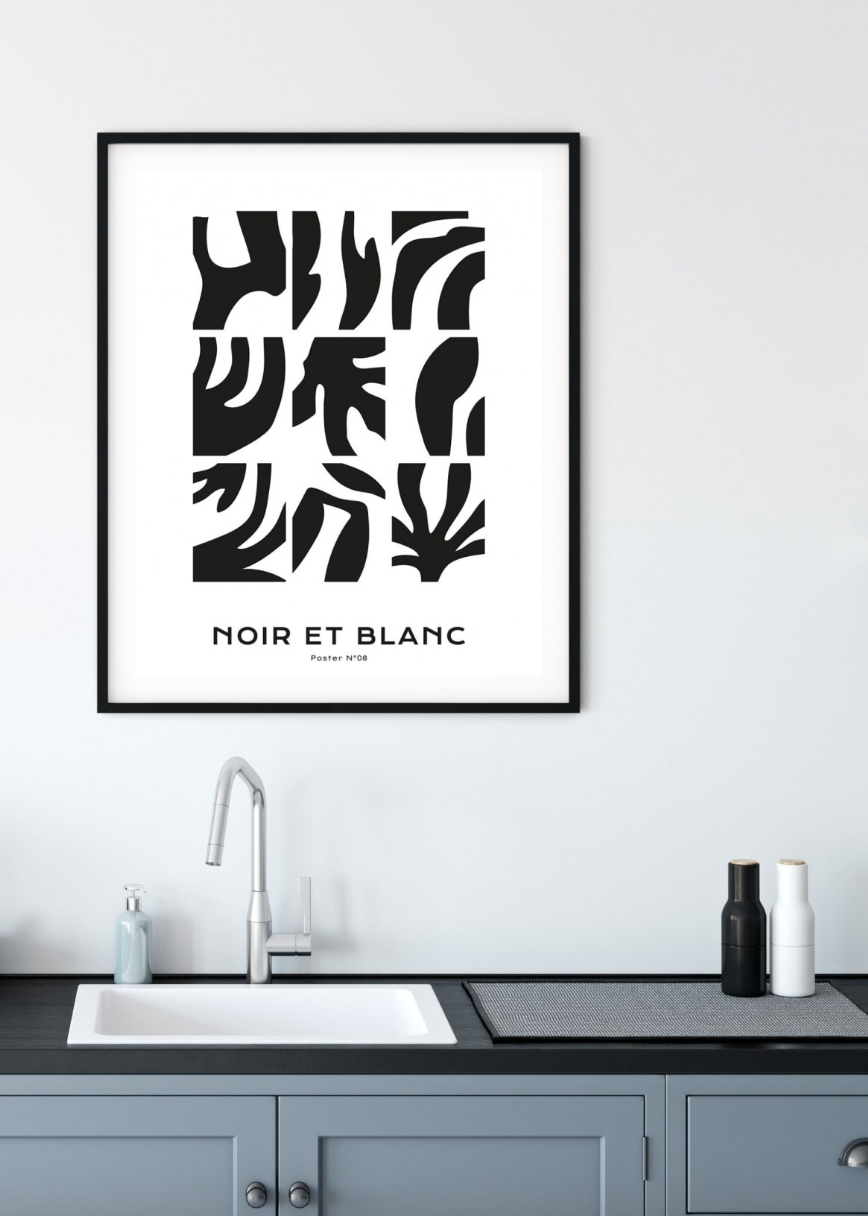 Affiche noir et blanc