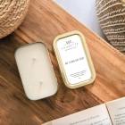 Au coin du feu - Les p'tites Saugette - 2 mèches - Bougie artisanale parfumée à la cire de soja naturelle
