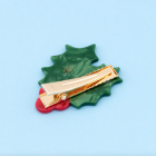 Barrette de Noël Coucou Suzette - Houx