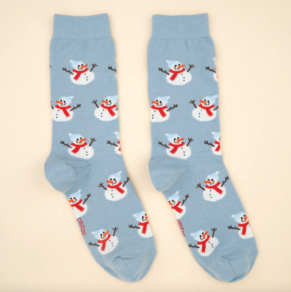 Chaussettes de Noël - Bonhomme de neige - Coucou Suzette