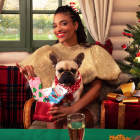 Chaussettes Sapins de Noël roses - Coucou Suzette