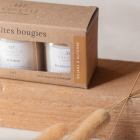Coffret Balade d'automne - 3 Bougies artisanales parfumées à la cire de soja naturelle