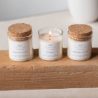 Coffret Balade d'automne - 3 Bougies artisanales parfumées à la cire de soja naturelle