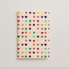 Hello couleur - Carnet - Motif coeurs