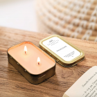 Madeleine - Les p'tites Saugette - 2 mèches - Bougie artisanale parfumée à la cire de soja naturelle