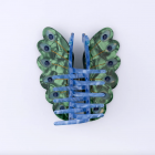 Grande Pince à cheveux Paon - Coucou Suzette