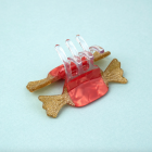 Mini pince à cheveux Noël - Papillotte rouge