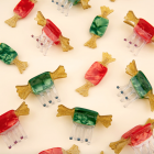 Mini pince à cheveux Noël - Papillotte rouge