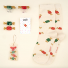 Mini pince à cheveux Noël - Papillotte rouge