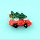 Pince à cheveux Voiture Sapin de Noël - Coucou Suzette