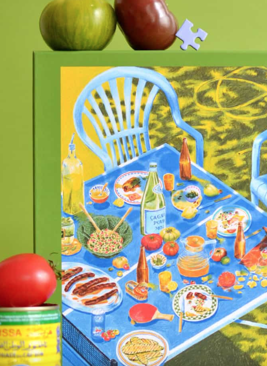 Puzzle 1000 pieces - Manger dehors