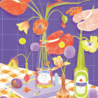 Puzzle 500 pièces - Des fleurs sur la table