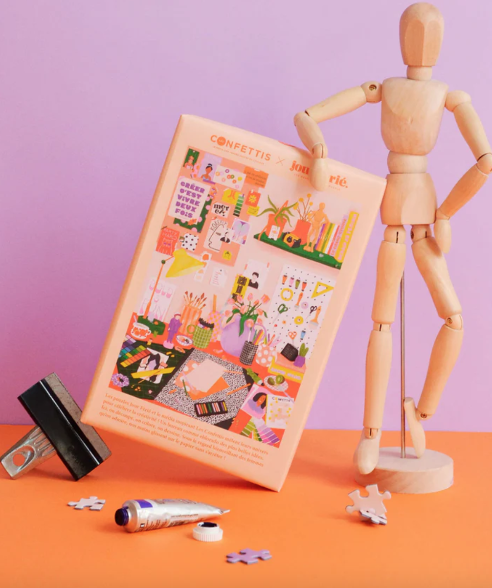 Puzzle 500 pieces - Du feutre sur les mains