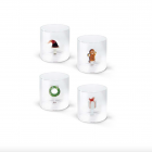 Verre avec figurine Noël