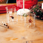 Verre avec figurine Noël