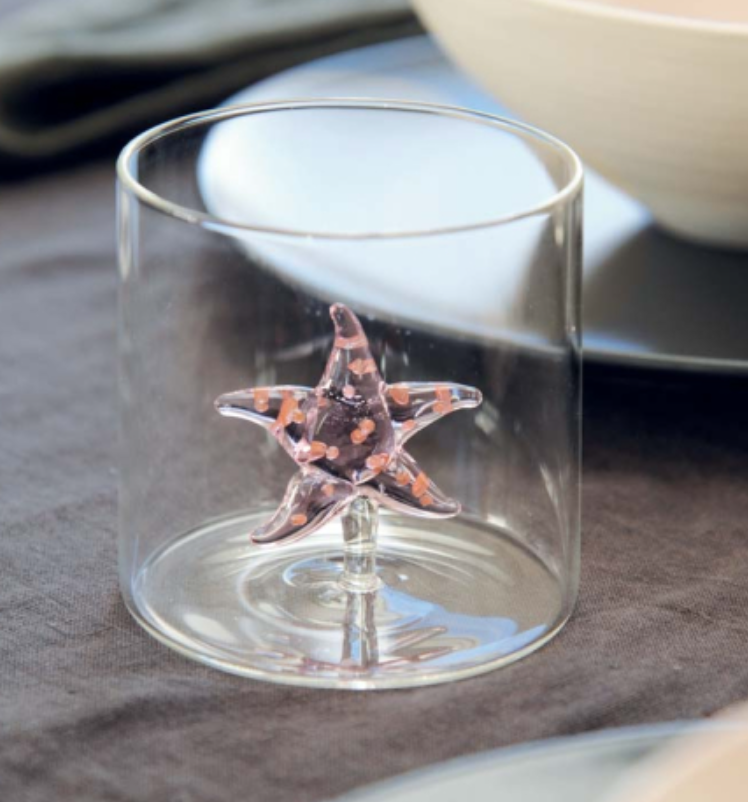 Verre avec figurine Étoile