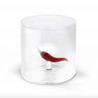 Verre avec figurine Piment