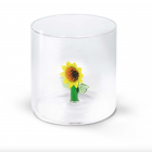 Verre avec figurine Tournesol