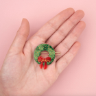 Barrette Couronne de Noël