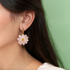Boucles d'oreilles fleur Cosmos - Coucou Suzette