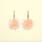 Boucles d'oreilles fleur Cosmos - Coucou Suzette