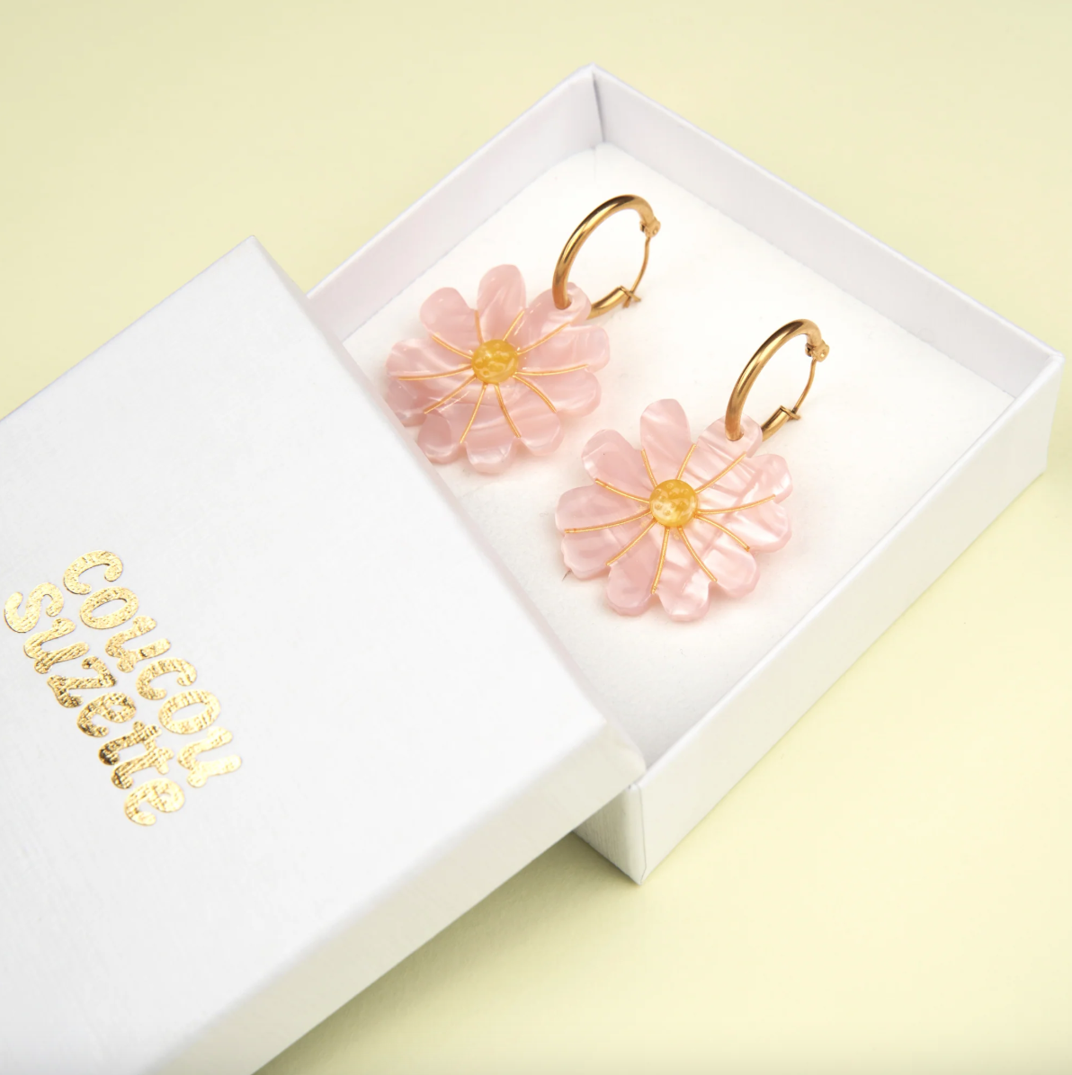 Boucles d'oreilles fleur Cosmos - Coucou Suzette