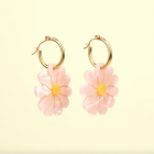 Boucles d'oreilles fleur Cosmos - Coucou Suzette