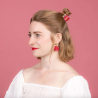 Mini pince a cheveux hibiscus