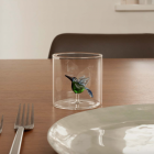 Verre avec figurine Colibri