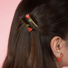 Coucou Suzette - Duo barrettes fines Roses