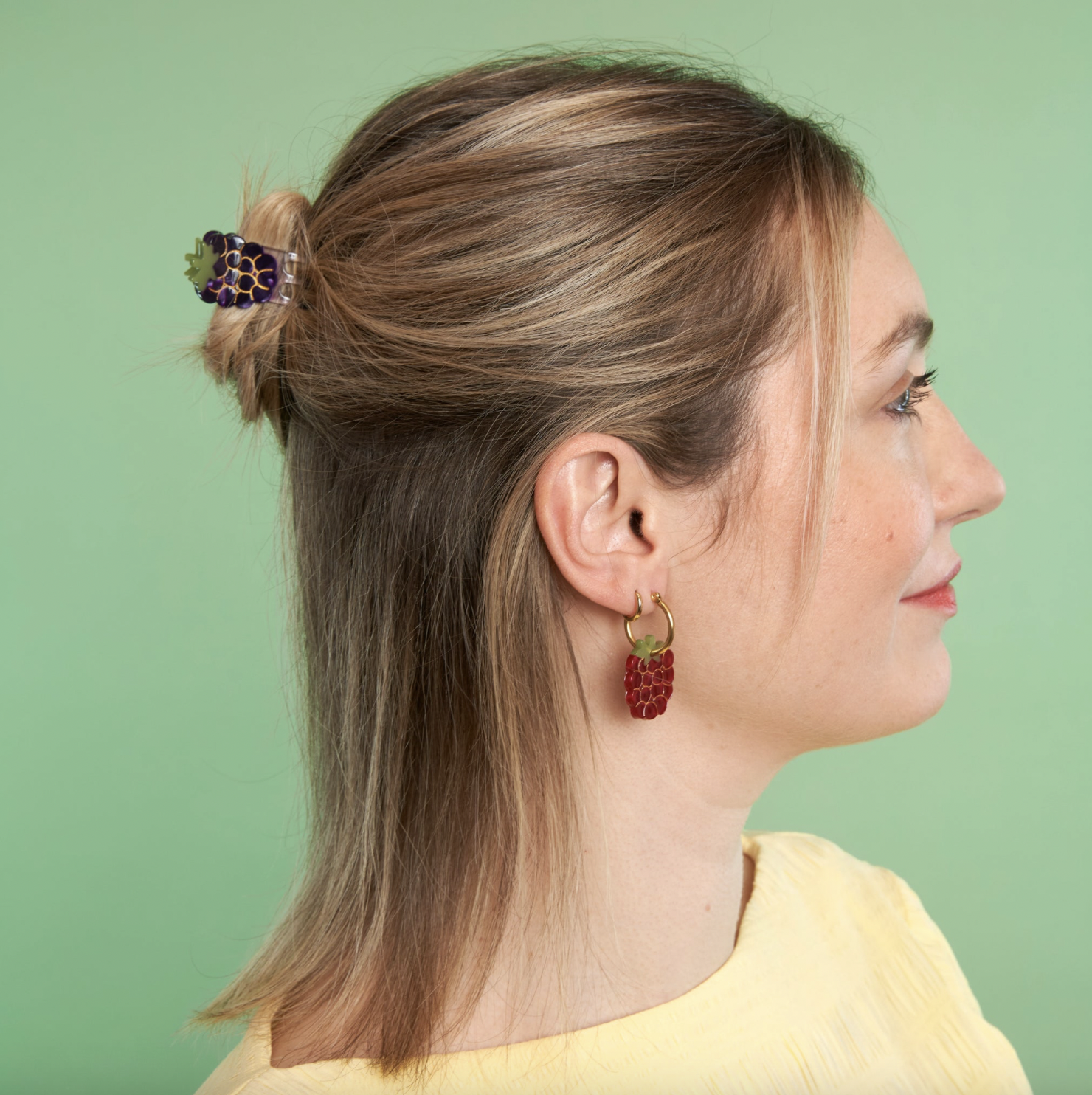 Coucou Suzette - Mini pince à cheveux Mûre