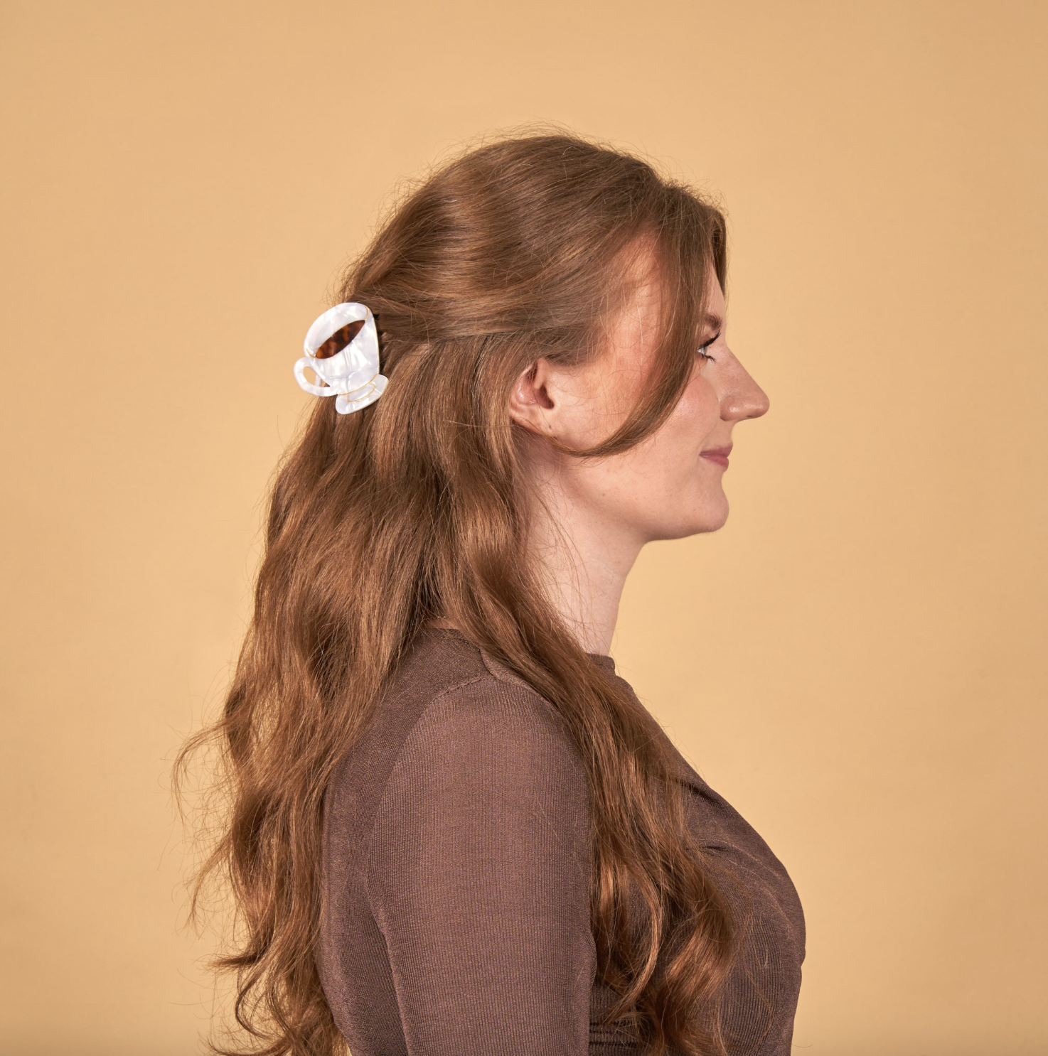 Coucou Suzette - Pince à cheveux Café