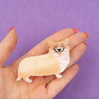 Coucou Suzette - Pince à cheveux Coeur Corgi