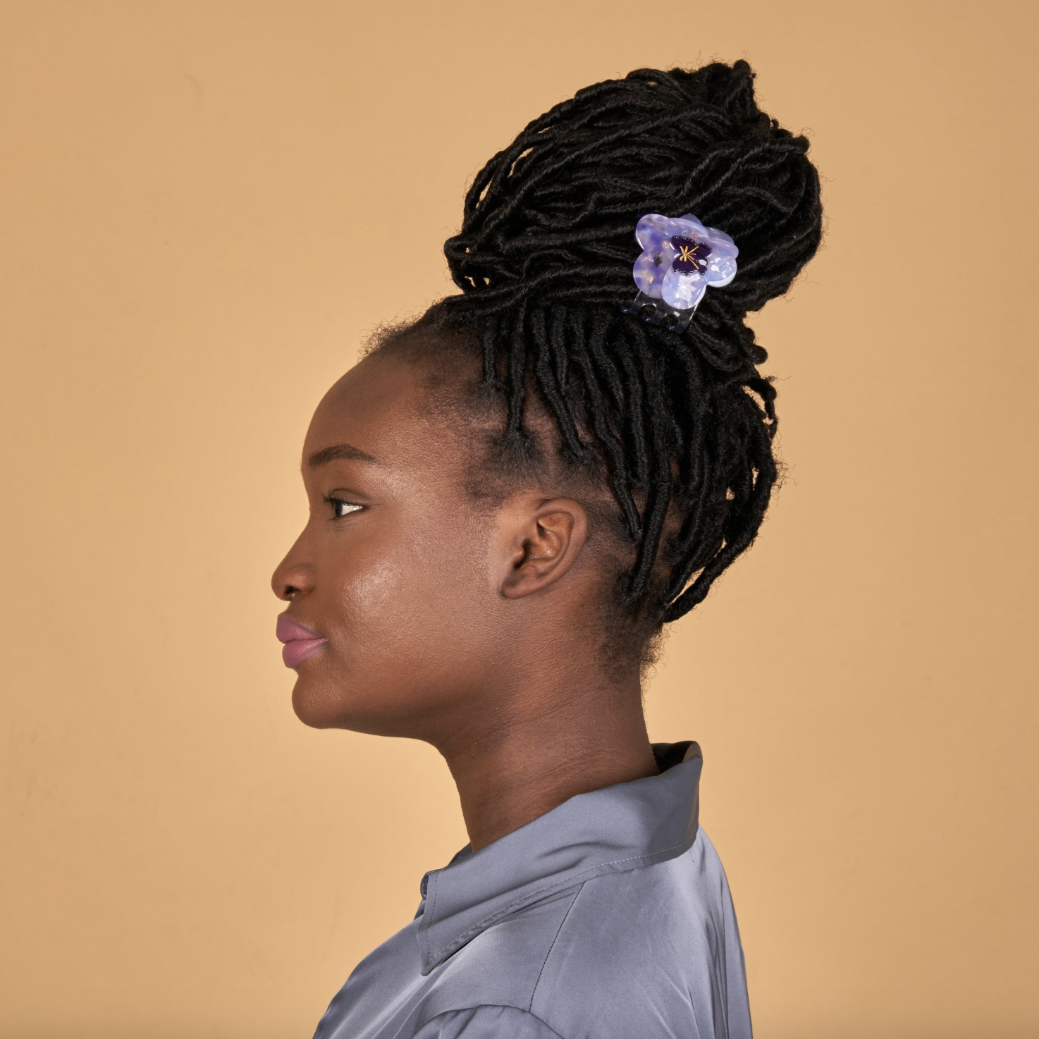 Coucou Suzette - Pince à cheveux Pensée Mauve