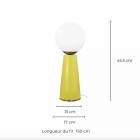 Lampe céramique Colyne - Jaune