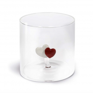 WD Lifestyle - Verre avec figurine Coeurs